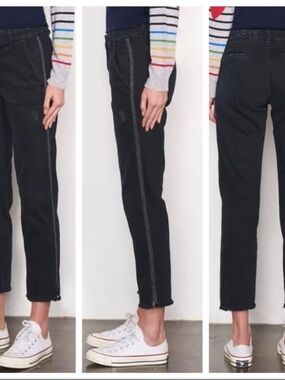 New Sundry Denim Le Soleil Pants 29 Glitter Side Stripe